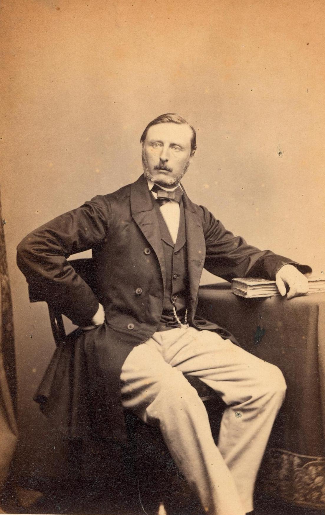 Alexander Carel Bouwmeester in 1864. Burgemeester van Gramsbergen van 1854 tot 1857.