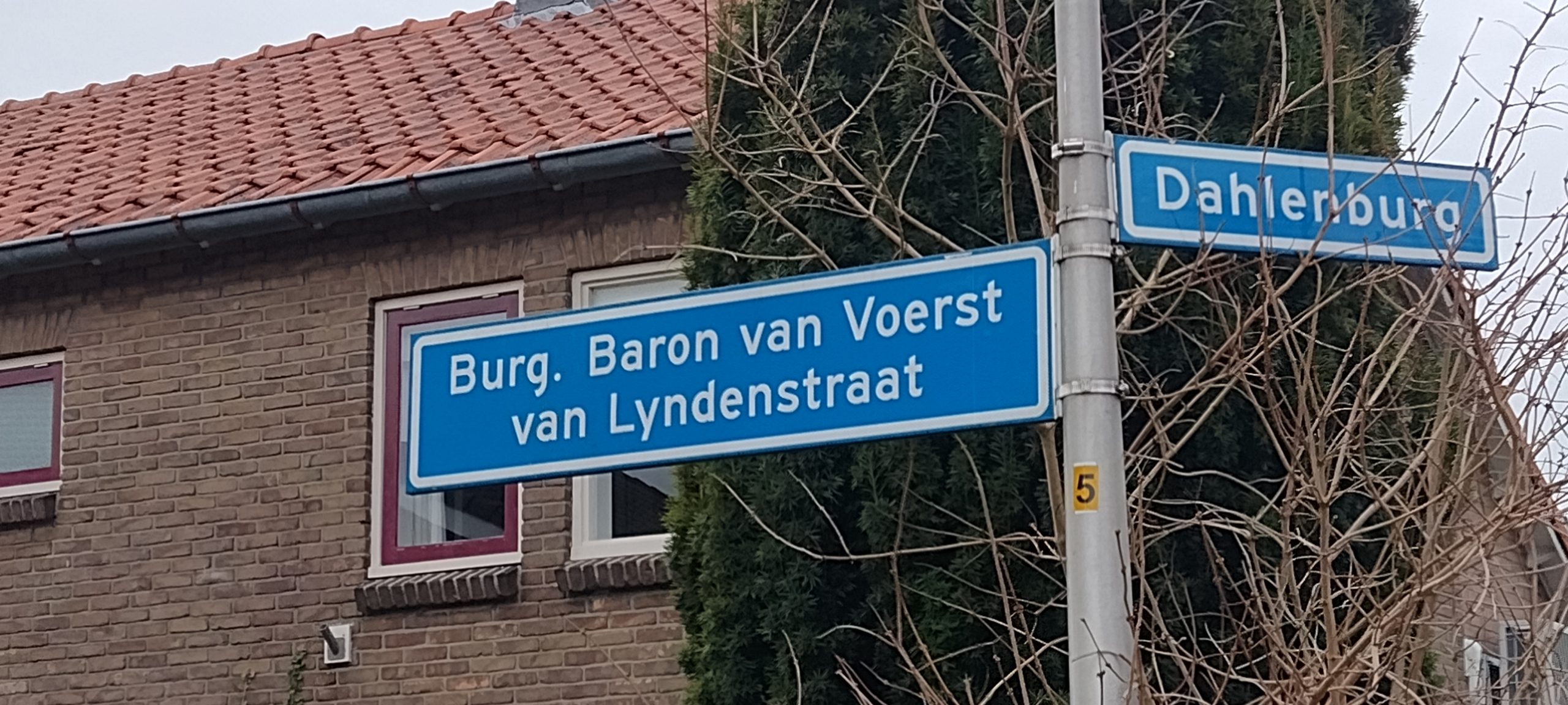 Een burgemeestersnaam in het straatbeeld van Gramsbergen.